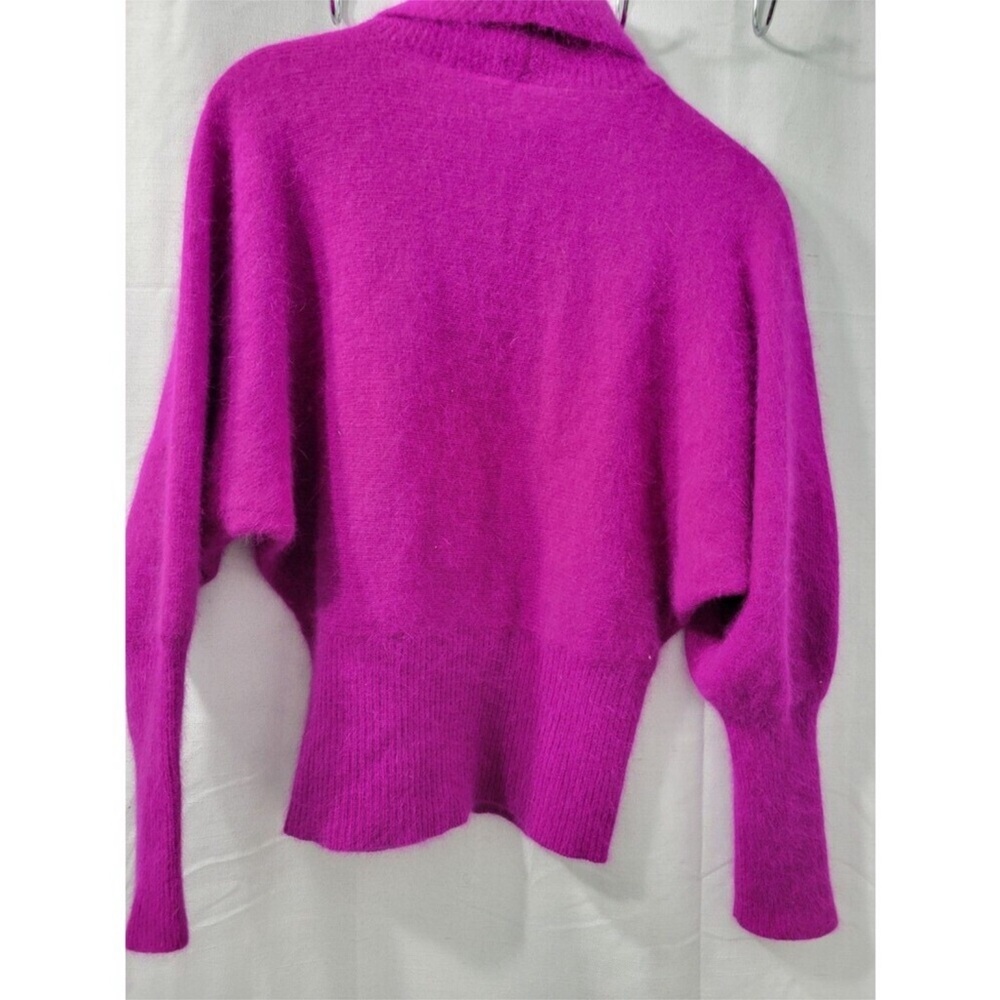 Richard & Co. Vintage Women's Fuchsia Lamswool Angora Rabbit Hair Sweater Size S - Picture 5 of 8